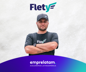 Fundador de la startup Flety en el sector logístico regional acelerada por Emprelatam.